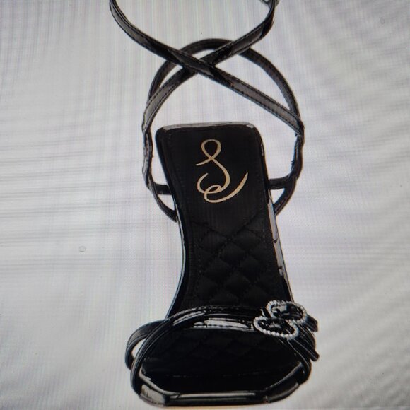 Sam Edelman "Trevin" Black Heeled Sandals. NIB. Size 9.5. Customer Return. - Picture 14 of 15